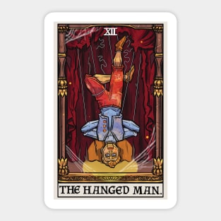 The Hanged Man Tarot Card Halloween Creepy Hanging Puppet Marionette Sticker